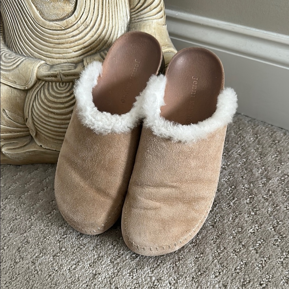 JENNI KAYNE
Shearling-Lined Moc Clog, dust bag, size 38
